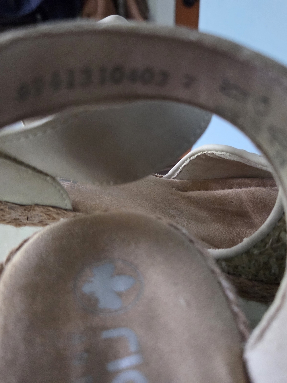Rieker Beige Platform Sandals - Comfortable Summer Style - Picture 5 of 8